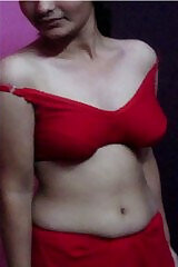 Exclusive Cute Image of Bangla Girl in a Red Bra