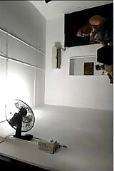 Lankan Massage Parlor Girl Shows Tits and Jerks the Client