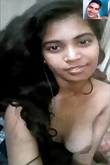 Exclusive Pretty Girl Showing Her Breasts For Love on Video.