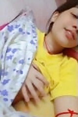 Cute Desi Girl Play With Her Boobs