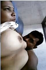 Exclusive Sexy Bhabhi Sucking Deevers Breasts