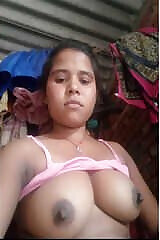 Pretty Country Girl shows off her big tits and jerks off with her fingers