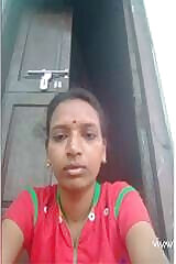 Cute Indian Girl with huge Boobs Grips Pussy Lover