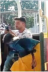 Super hot look Desi Indian girl Blowjob in public place