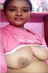 Sexy Desi Wife Bathing and Shows Milky Boobs Part 2