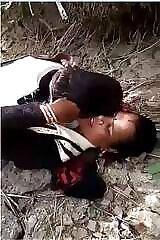 Desi Randi Bhabhi pushes her breasts and fucks her client hard in the anal.