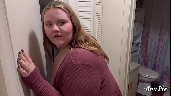 Bigger butt roommate spies naked man